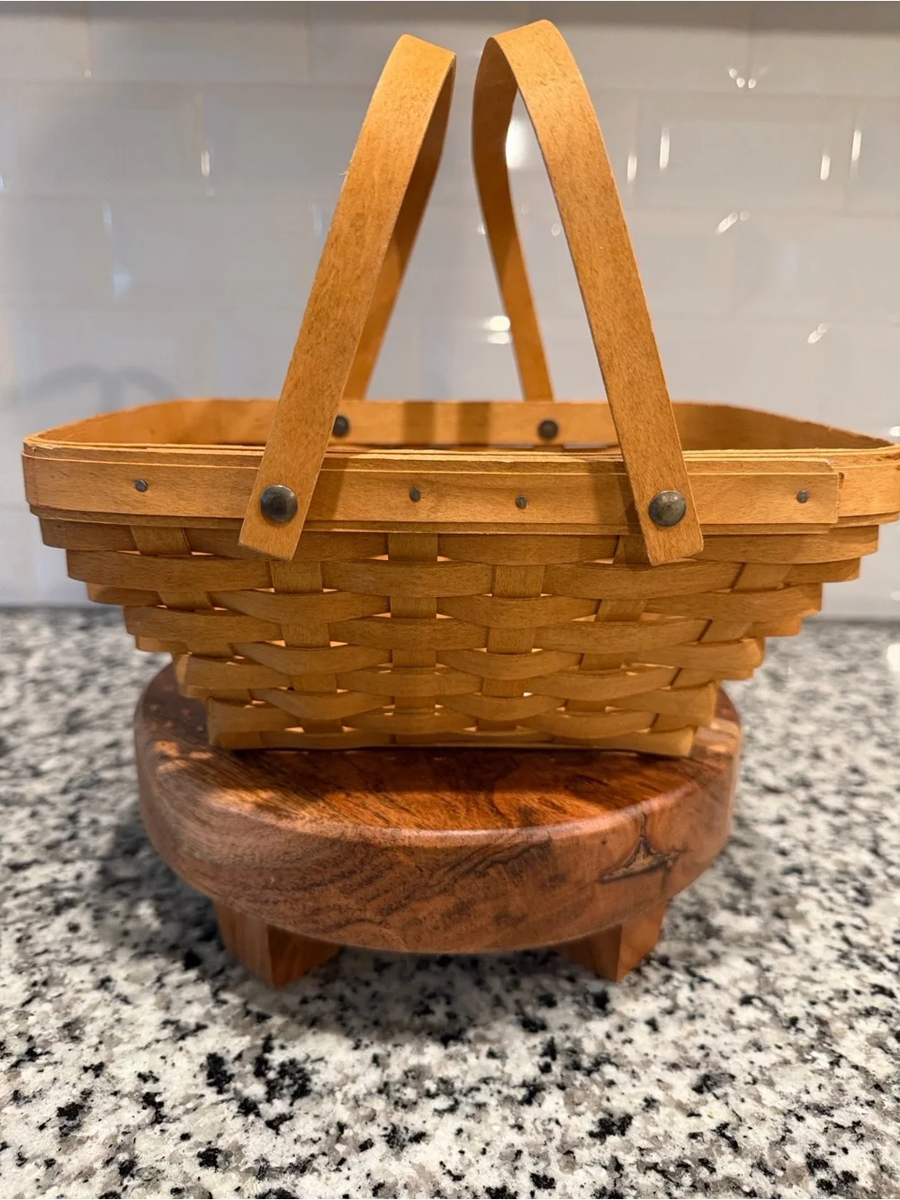 Longaberger Woven Memories Basket with Dual Handles